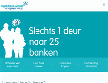 Tablet Screenshot of hypotheekwinkel.be